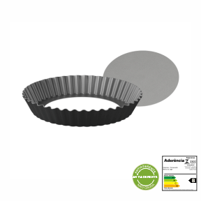 Forma Antiaderente Média para Torta com Fundo Removível